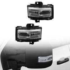 Dasbecan LED Tow Mirror Turn Signal Lamp Compatible with Ford 2017-2026
