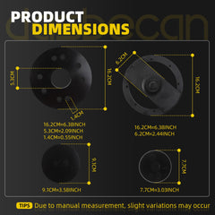 Front+Rear Crankshaft Seal Remover & Installer with Wear Sleeve Installer Tool Set Compatible with 1989-2016 Cummins 3.9L 5.9L 6.7L OE# 3824498 3824500 3164660 2063800090