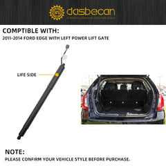 Power Tailgate Lift Support Shock Struts Rear Left Side Compatible with Ford Edge 2011-2014 LH Rear Rod-Lacth Trunk Tailgate Lift Support Strut# BT4378402A55AL BT4378402A55AK