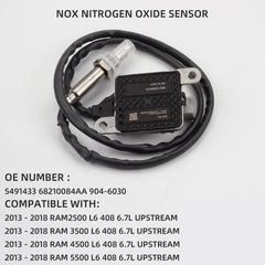 68210084AA Nox Nitrogen Oxide Upstream Sensor Compatible with Ram 2500 3500 4500 5500 6.7 2013-2018 Cummins 6.7L Replace# 904-6030