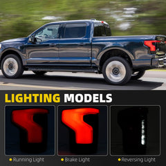 Tail Light Assembly Compatible With 2022-2025 Ford F150 Lightning (XLT,Pro,Flash) LED Taillight Rear Lamp Left Driver Side Replace# NL34-13B505-AG