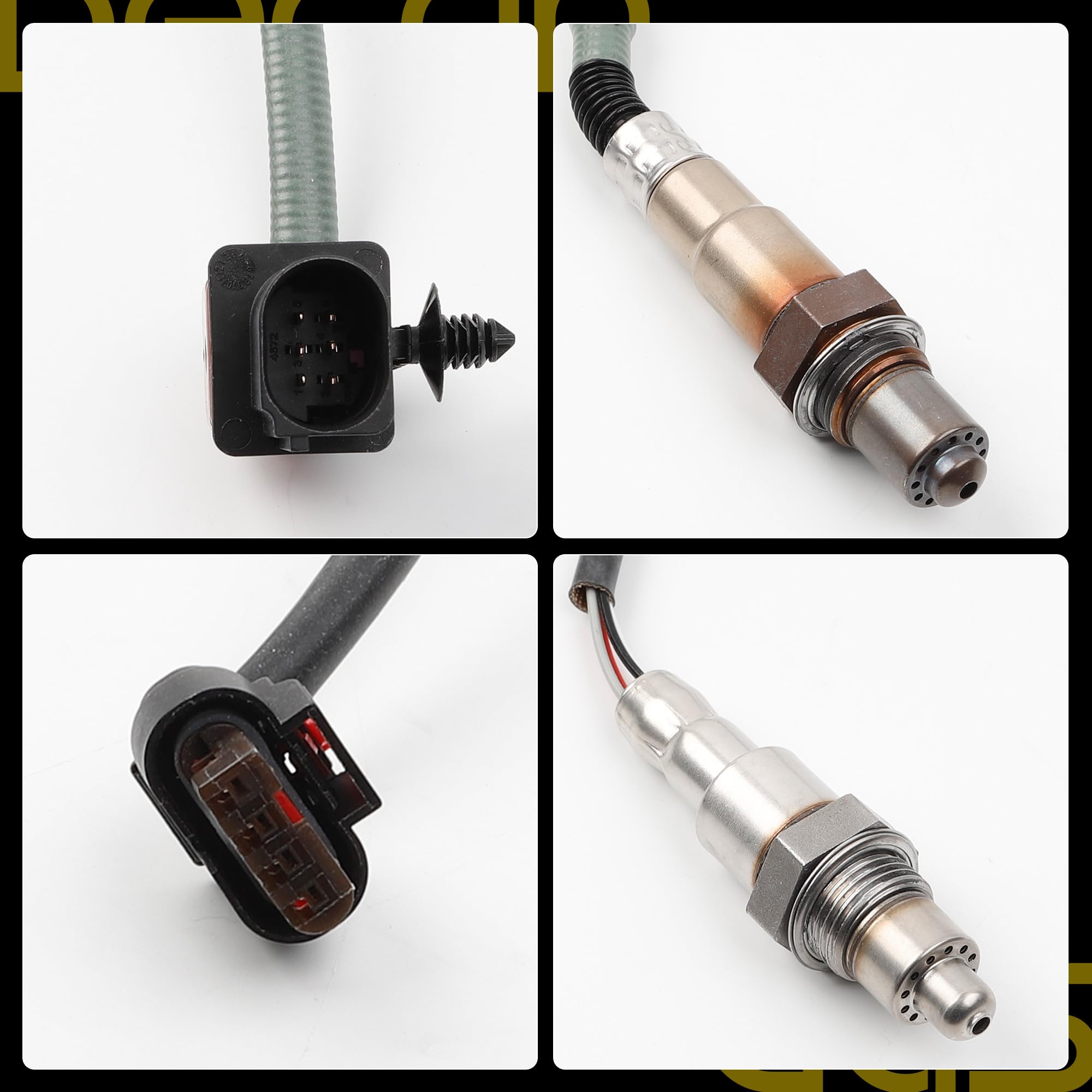 Oxygen O2 Sensor 4PCS Compatible with Ford F-150 2017-2020,Expedition 2018-2022, Lincoln Navigator 2021-2022 3.5LTurbo EcoBoost Left Right Upstream & Downstream Replaces# 234-5174 234-8017 - Dasbecan