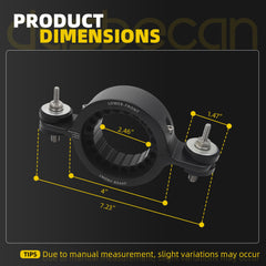 Driveshaft Center Support Bearing Carrier Compatible with 2011-2023 Dodge WD Durango,WK2 Grand Cherokee Replace#52853646AE 52853646AC 528536(Black)