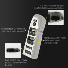 Front Driver Side Window Master Switch Compatible with Chevy GMC for 2010-2013 Chevy Chevrolet Silverado GMC Sierra 1500/2500HD/3500HD Door Lock Window Switch Replace#20945129 22968506（Gray）