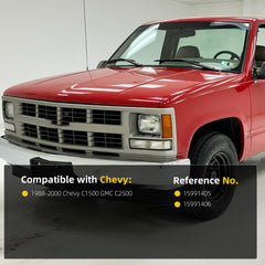 4Pcs Inner & Outer Window Sweep Weatherstrip Seal Compatible with Chevy & GMC C1500 C2500 C3500 K1500 K2500 K3500 1988-2002 Replaces 15991406 15991405 GM1390151 GM1391151