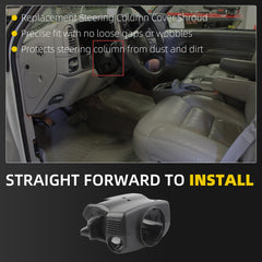 Steering Column Cover Shroud Compatible with 1995-2000 Chevy Suburban Tahoe C1500 K1500 GMC Yukon Sierra Replace# 26036498 26036499