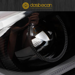 HID/Xenon Headlight Compatible with 2016-2022 Chevy Camaro Left+Right Headlight Assembly Clear Lens Black Housing Replaces# 84364823 84250885 GM2502423 84364824 84250886 GM2503423