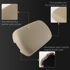 Center Console Armrest Lid Compatible with 2006-2012 Toyota Beige Fit Toyota Rav4 Replace# 58951-42020 Comfort Armrest Cover Assembly