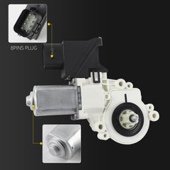 Front Right Passenger Side Power Window Lift Motor Compatible with Ford Expedition 2008-2017 Lincoln Navigator 2007-2017 Sport Utility Replaces 7L7Z7823394A AL7Z7823394A 8Pins Connector