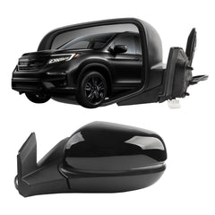Side Rear View Mirror Compatible with 2016-2022 Honda Pilot Power Heated Turn Signal ABS Housing Mirror Memory Door Rearview Mirror Driver Left 76250TG7A71ZE-PFM HO1320335(10pin)