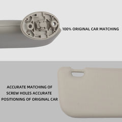 Gray Pair Sun Visor Compatible with Toyota Corolla 2014 2015 2016 2017 2018 Replaces# 74320-02B21 74310-02K91