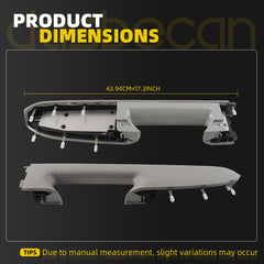 Gray Armrest Repair Kit Left Driver Side Compatible with 2010-2014 Chevrolet Silverado 1500 2500 3500 HD and GMC Sierra 1500 2500 3500 HD OEM 22818465 20874800 20920830 20924566 23402964