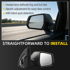Dasbecan Side Rear View Mirror Compatible with Chevy Traverse LT 2022-2023