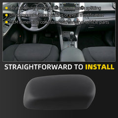 Center Console Armrest Lid Compatible with 2006-2012 Toyota Black Fit Toyota Rav4 Replace# 58951-42020 Comfort Armrest Cover Assembly