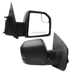 Right Passenger Side Non-Heated Mirror Compatible with Ford F150 2015-2020 with Blind Spot Glass Replace# FL3Z17682AK Without Turn Signal Light (3Pins) Black