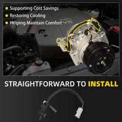 FH677-SSR AC Compressor Sensor Compatible with Toyota Tacoma 2005-2015 2.7L 4.0L Air Conditioning Compressor Sensor