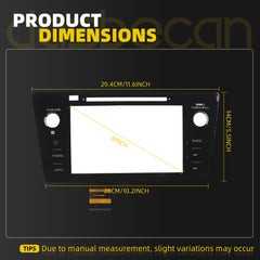 LCD Display Touch Screen with Left PHONE Button Compatible with Subaru Outback Legacy 2018 2019 Replace OE 86471-AL65A 86431-AL65A 86471-AL66A