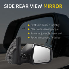 Dasbecan Side Mirror For 2018 2019 Chevy Traverse Premier/High Country