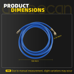 Dasbecan 9FT HVAC Hose Set Compatible With Robinair 34788 34288 34134Z