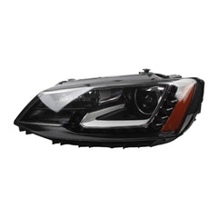 HID Headlight w/o AFS Compatible With Volkswagen Jetta 2015-2018 w/LED DRL Headlamp Assembly Replaces#VW2502162 Left Driver Side w/Bulbs