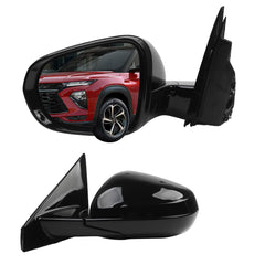 Side Rear View Mirror Compatible with 2021-2024 Chevy/Chevrolet Trailblazer LT Power Heated Power Glass Door Rearview Mirror Driver Left GM1320670 42725571-PFM(5pin)