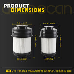 Dasbecan 2Pcs Fuel Filter Compatible with Dodge 68677800AA