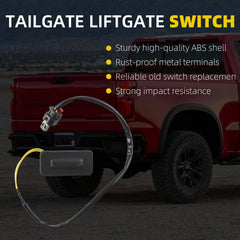 Tailgate Liftgate Release Switch Compatible with 2019-2025 Chevy/Chevrolet Silverado 1500 2500 HD 3500 HD Blazer EV & GMC Sierra 1500 3500 HD Replace# 84413809 84758465 85521472