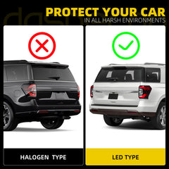 Tail Light Assembly Compatible with 2022 2023 2024 Ford Expedition Limited/Platinum LED Taillight Red Trim Rear Lamp Left Driver Side Replace NL1Z13405 NL1Z-13405-B