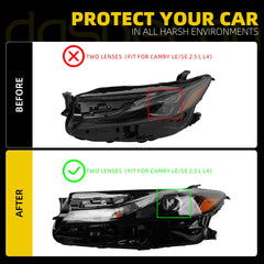 Headlight Assembly Compatible With Toyota Camry SE LE 2024 2025 Left Driver Side Replace#81150AQ010 81150-AQ010