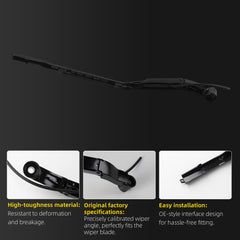 42668 Windshield Wiper Arm Front Driver Side Compatible with 2007-2014 Chevy Cheyenne Silverado 1500 2500 3500 HD Tahoe GMC Sierra Replaces# 25793427 15918385 20913921 25776955 15292993