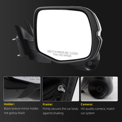 Right Mirror Compatible With 2016-2018 Honda Pilot 11pins White With Power Heated Glass Camera Manual Folding Passenger Door Rearview Mirror Replace# HO1321289 76200TG7A11ZD 76200-TG7-A11