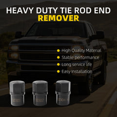 Dasbecan Tie Rod End Remover Kit 3 Removal Tools Compatible with 7/8" - 14 (Class 6-8 Trucks), 3/4" - 16 (Class 3-5), & M20 x 1.5(European Trucks) Relpaces#10310