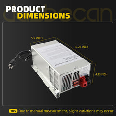 WF-9875 75 Amp RV Power Converter Compatible with 9800 Series RV Converter 75 amp for Camper RV Trailer Replace WF-9875 WF-9875-MBA WF-9875-AD-MBA WF-9875AN