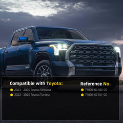 Seat Trim Panel Compatible with Toyota Sequoia 2023-2025, Toyota Tundra 2022-2025, Driver Seat Cover Replaces# 71806-0C100-C0 71806-0C101-C0 - Dasbecan