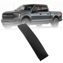 Rear Door B-Pillar Trim Compatible with Ford F150 F250 F350 Left 2015-2026 F150 F150 Lightning F250 F350 Super Duty,OE#ML3Z-16255A35-BC,Left Driver Side DoorB-Pillar Trim Molding Black