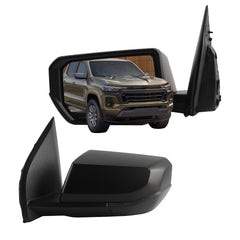 Side Rear View Mirror Compatible With 2023-2026 Chevy Colorado Power Glass Heated Electric adjustment Door Mirrors Left Driver Side Replace# 87845813 85655428 85655428-PFM(5 Pins)