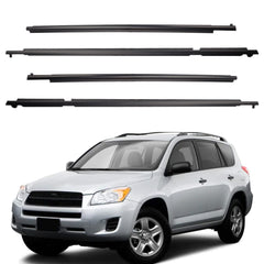 Weatherstrip Window Seal Car Window Moulding Trim 4pcs Compatible with Toyota Rav4 2009-2012 Replaces# 75710-0R020 75720-0R020 75730-0R020 75740-0R020