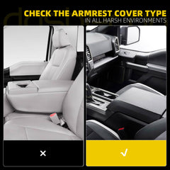 Center Console Lid Compatible with 2015-2020 Ford F150 Lariat Raptor Front Center Console Armrest Lid Replace# GL3Z-1506024-AB FL3B-1504604-AA