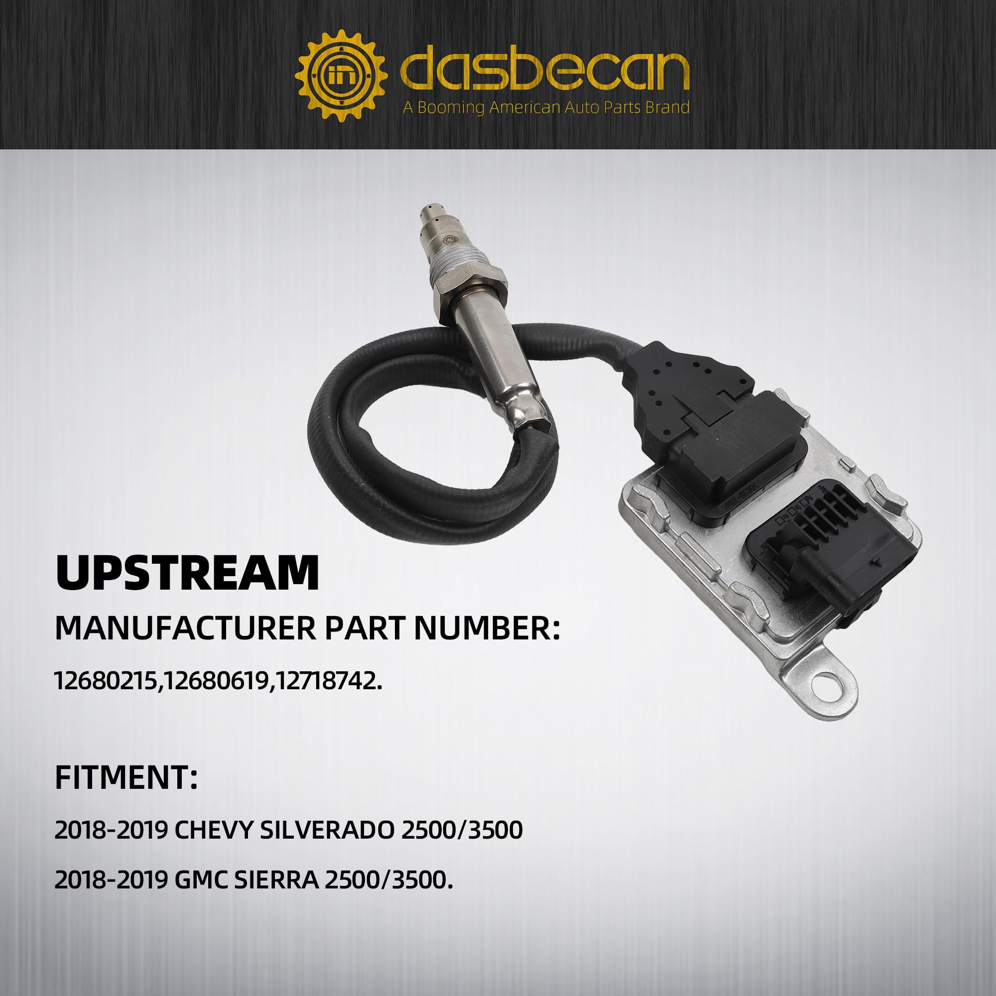 12680469 NOX Sensor Upstream Nitrogen Oxide Sensor Compatible with 2018-2019 Ch ...