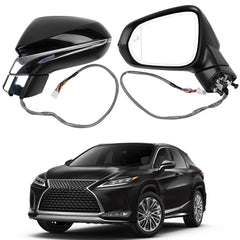 Door Mirror Left Driver Side Mirror Compatible With 2016-2022 Lexus RX350 2018-2022 RX350l RX450h RX450hl with Heated/Memory/Signal Light/Power Folding (15pin) 87940-48881 LX1320170