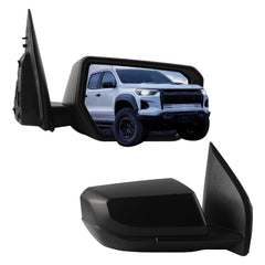Side Rear View Mirror Compatible With 2023-2026 Chevy Colorado Power Glass Heated Bind Spot Door Mirrors Shell Trim Right Passenger Side Replace# 87845754 85655424 85655424-PFM(6 Pins)
