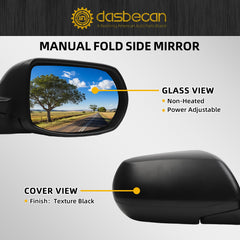 Right Passenger Side Mirror Non-heated Compatible with Honda C-RV 2012-2016 Replaces 76208-T0A-A11 (3Pins)