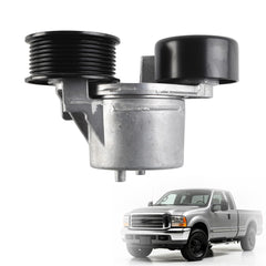 Dasbecan Drive Belt Tensioner Idler Pulley Kit Compatible with Ford E-350 E-450 E-550 Econoline Super Duty Excursion 1998-2003 F250 F350 F450 F550 Super Duty 1999-2003 Replaces# BT-50 F8UZ6B209CA