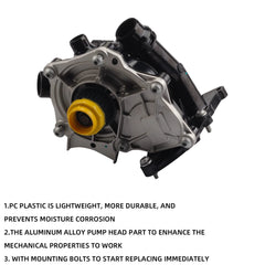 Mechanical Engine Water Pump Assembly Compatible with VW Beetle Jetta Passat 2013 2014 2015 2016 Replaces# 06K121111P 06K121011B