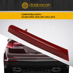 Left Rear Bumper Reflector Lamp Compatible with Acura MDX 2010-2013 Driver Side Reflector Light Trim Replaces# 33555-STX-A11 33555STXA11