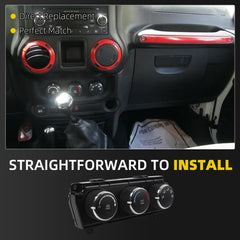 Air Conditioner Climate Temperature Heater Control Compatible with 2011-2014 Jeep Wrangler Replaces# P55111168AF