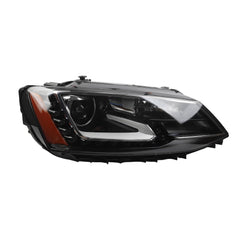 HID Headlight w/o AFS Compatible With Volkswagen Jetta 2015-2018 w/LED DRL Headlamp Assembly Replaces#VW2503162 Right Passenger Side w/Bulbs