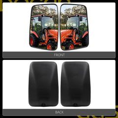2 PCS Rear View Mirror Wide Angle Curved Mirror Compatible with Kubota Tractor B2650, L4740, LX2610, M-120, M100X, M105, M125X, M4-071, M4900, M4D-061, M4D-071 Replaces# 3F260-53342