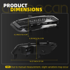 fog light Compatible With Lincoln MKZ 2013 RIGHT