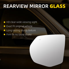 Dasbecan Side Mirror Glass For 2021-2026 GMC Yukon Chevy Suburban Tahoe Cadillac Escalade